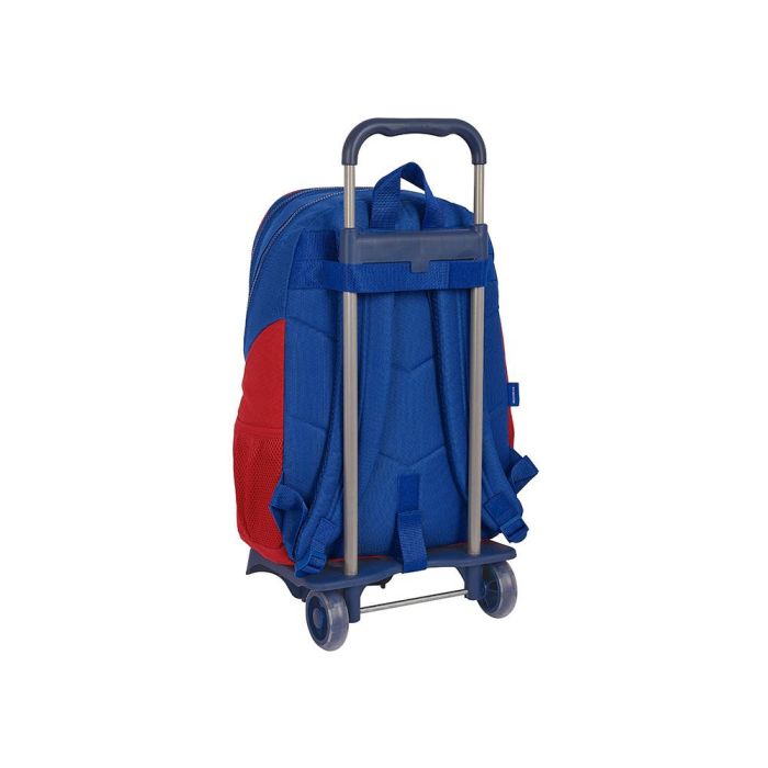 Mochila Escolar con Ruedas F.C. Barcelona Azul Granate 32 x 44 x 16 cm 1