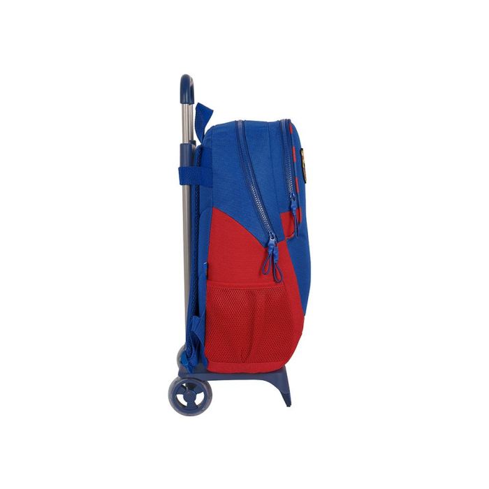 Mochila Escolar con Ruedas F.C. Barcelona Azul Granate 32 x 44 x 16 cm 2