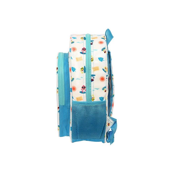 Mochila Escolar Baby Shark Surfing Azul Blanco 26 x 34 x 11 cm 2