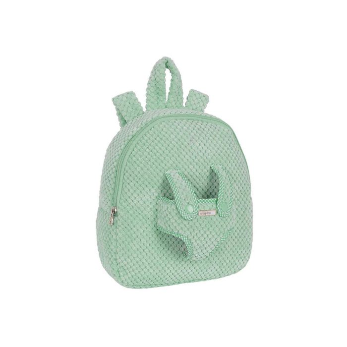 Mochila Safta Preescolar Osito Extraible Verde 75x230X270 mm 3