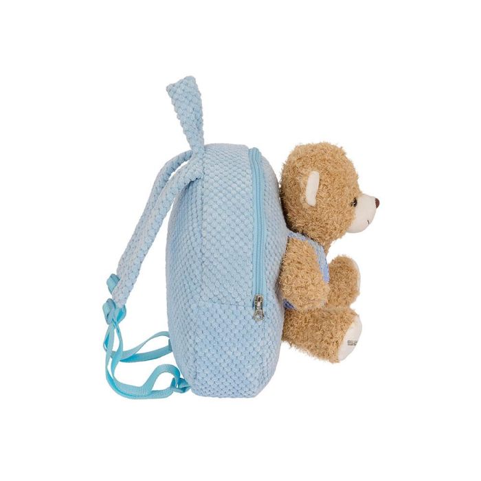 Mochila Safta Preescolar Osito Extraible Azul 75x230X270 mm 3