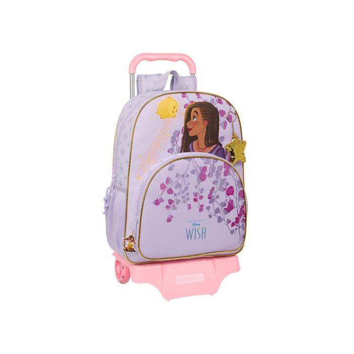 Mochila Escolar con Ruedas Wish Lila 33 x 42 x 14 cm