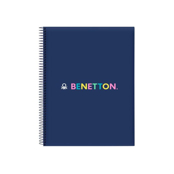 Libreta Benetton Cool Azul marino A4 120 Hojas