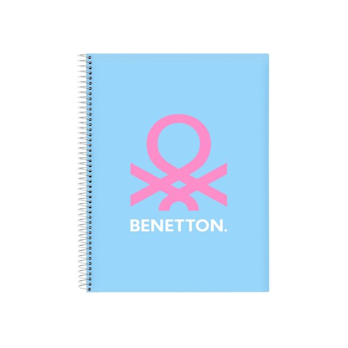 Libreta Benetton Spring Azul cielo A4 120 Hojas