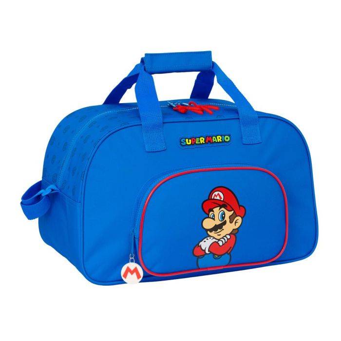 Bolsa de Deporte Super Mario Play Azul Rojo 40 x 24 x 23 cm