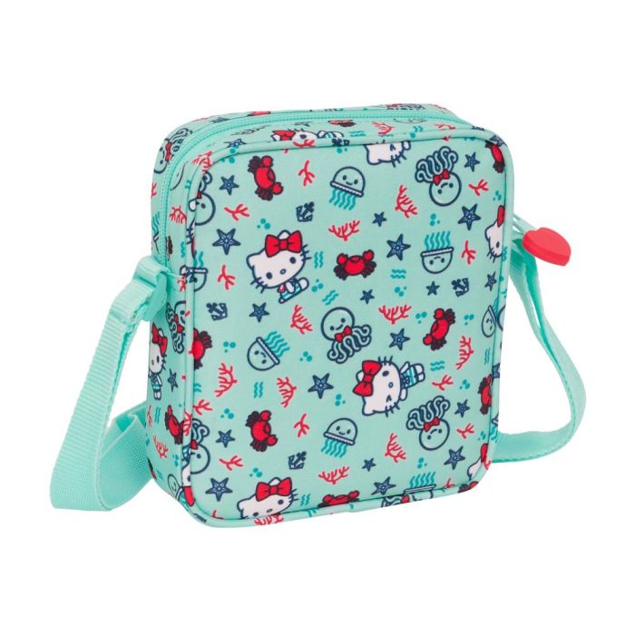 Bolso Bandolera Hello Kitty Sea lovers Turquesa 16 x 18 x 4 cm 1