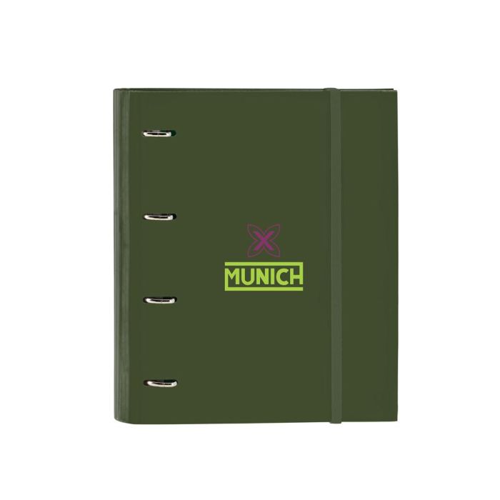 Carpeta de anillas Munich Bright khaki Verde 27 x 32 x 3.5 cm