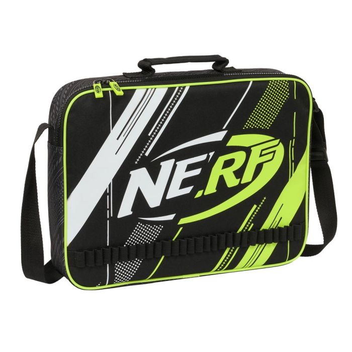 Cartera Escolar Nerf Get ready Negro 38 x 28 x 6 cm