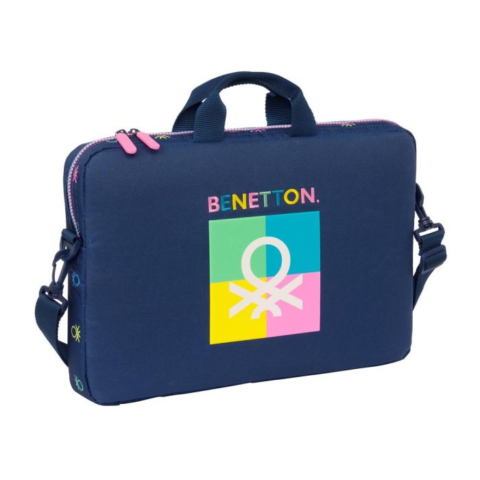 Maletín para Portátil Benetton Cool Azul marino 40 x 27 x cm