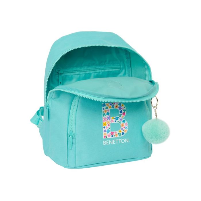 Mochila Benetton Letter Mini Verde 25 x 30 x 13 cm 3