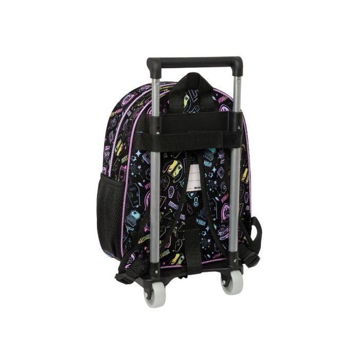 Mochila Escolar con Ruedas Monster High Negro 28 x 34 x 10 cm 1