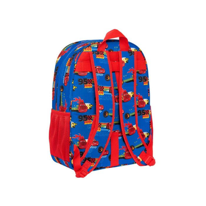 Mochila Escolar Cars Race ready Azul 33 x 42 x 14 cm 1