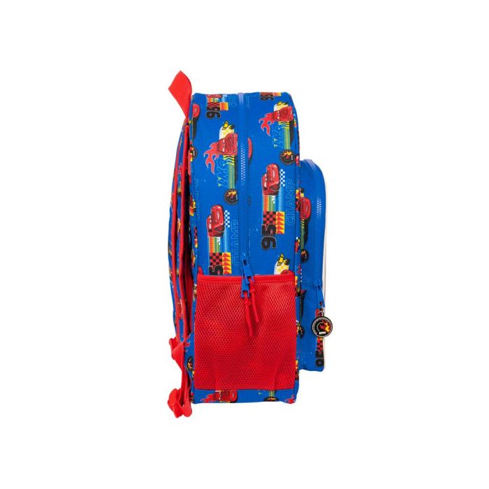 Mochila Escolar Cars Race ready Azul 33 x 42 x 14 cm 2