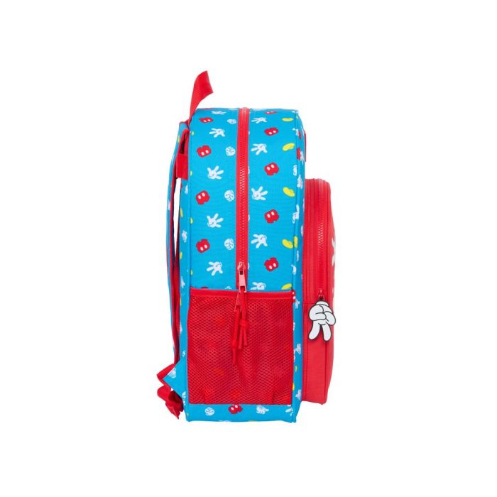 Mochila Escolar Mickey Mouse Clubhouse Fantastic Azul Rojo 33 x 42 x 14 cm 2