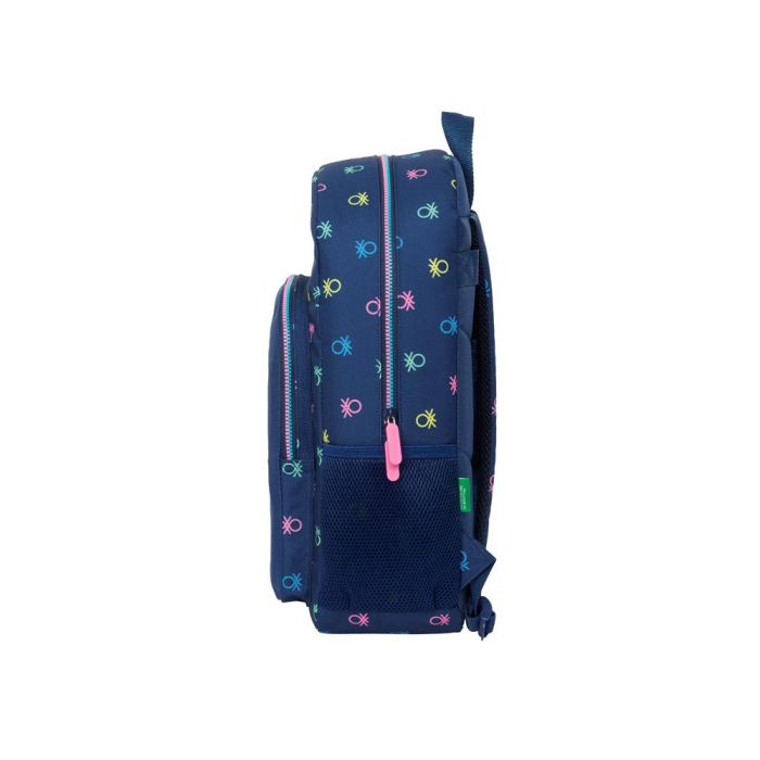 Mochila Escolar Benetton Cool Azul marino 30 x 46 x 14 cm 2