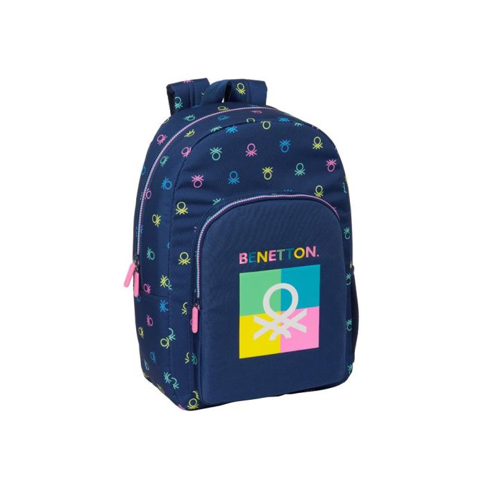 Mochila Escolar Benetton Cool Azul marino 30 x 46 x 14 cm