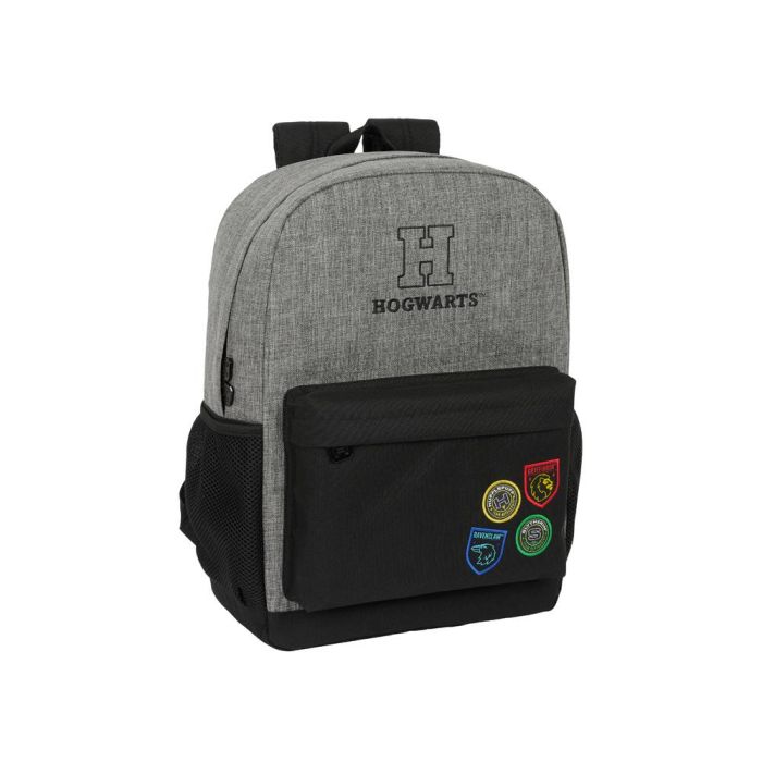 Mochila Escolar Harry Potter House of champions Negro Gris 32 x 43 x 14 cm