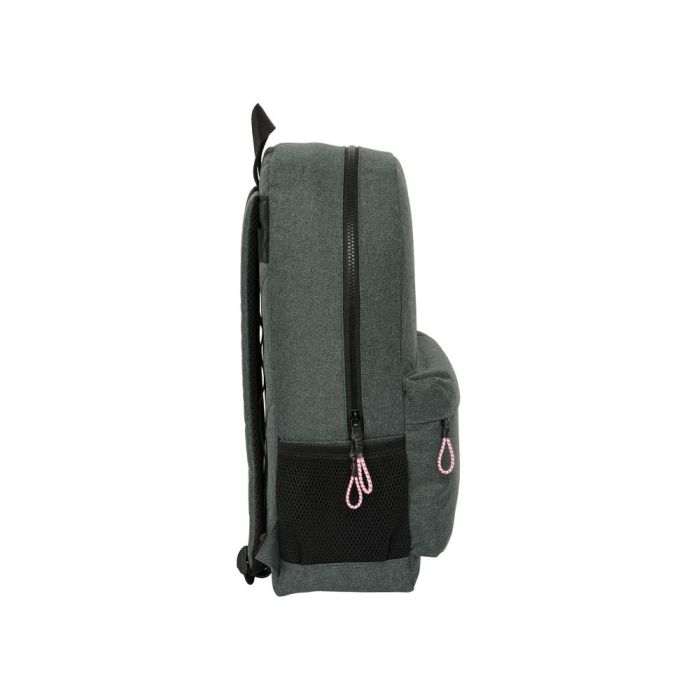 Mochila Escolar Kappa Silver pink Gris 30 x 14 x 46 cm 2