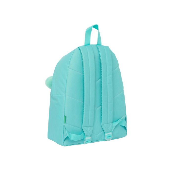 Mochila Escolar Benetton Letter Verde 33 x 42 x 15 cm 1