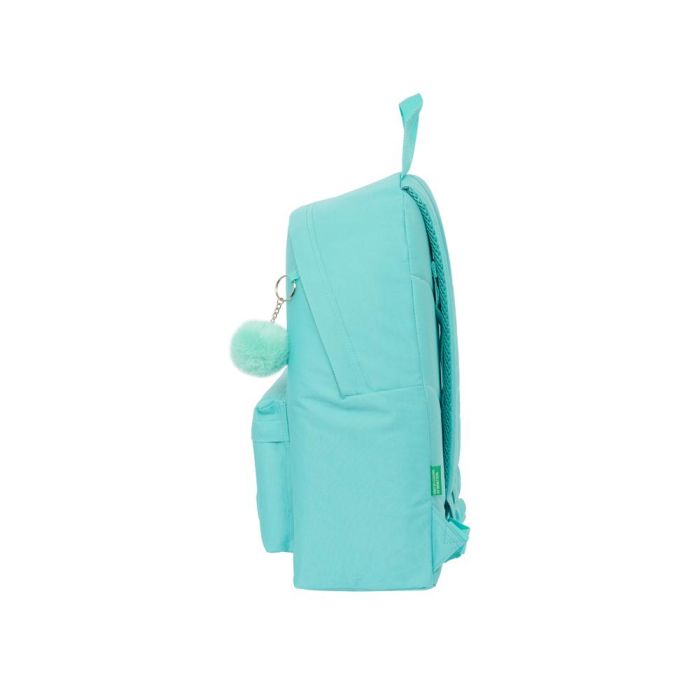 Mochila Escolar Benetton Letter Verde 33 x 42 x 15 cm 2