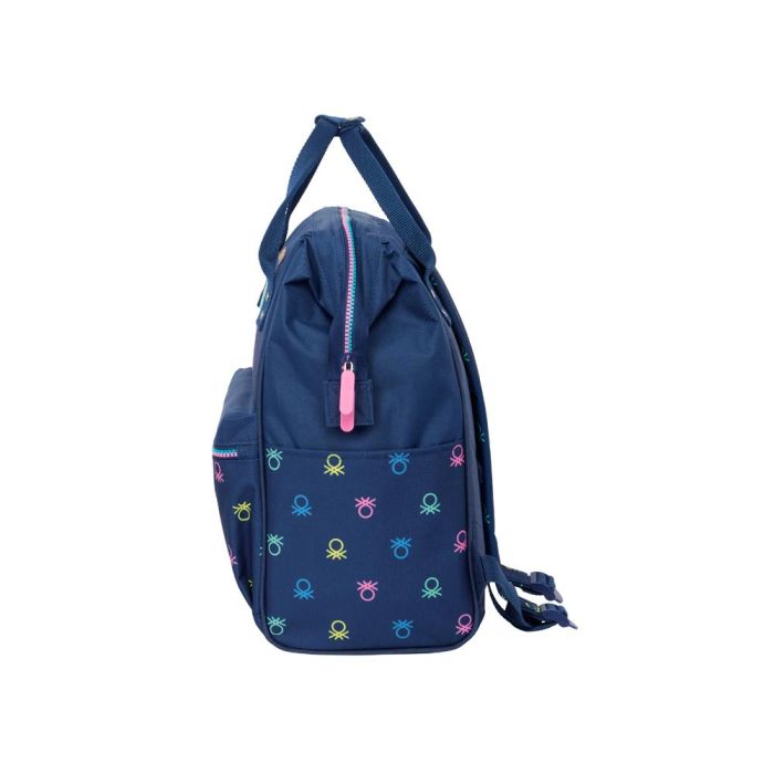 Mochila para Portátil Benetton Cool Azul marino 27 x 40 x 19 cm 2