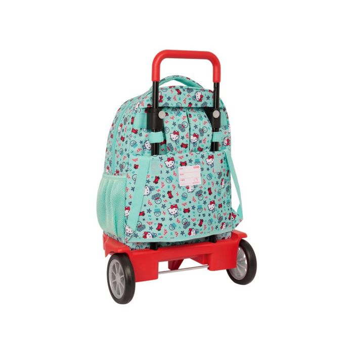 Mochila Safta Grande Con Ruedas Compact Evolution Extraible Hello Kitty Sea Lovers 220x330X450 mm 1