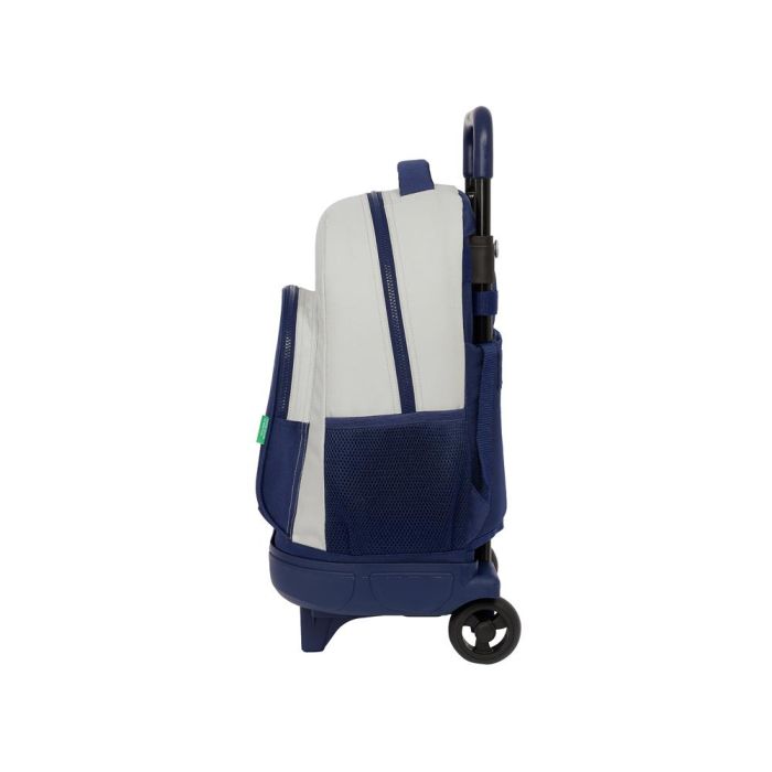 Mochila Escolar con Ruedas Benetton Varsity Gris Azul marino 33 X 45 X 22 cm 3 Mochila Escolar con Ruedas Benetton Varsity Gris Azul marino 33 X 45 X 22 cm 3
