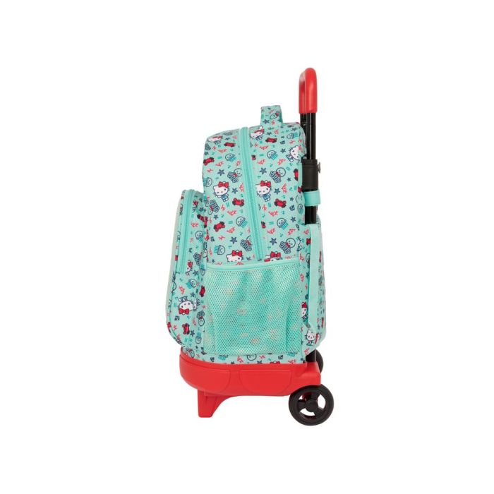 Mochila Safta Grande Con Ruedas Compact Extraible Hello Kitty Sea Lovers 220x330X450 mm 2