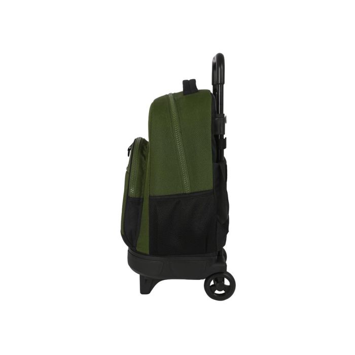 Mochila Escolar con Ruedas Safta Dark forest Negro Verde 33 X 45 X 22 cm 2