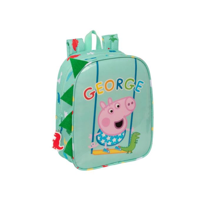 Mochila Infantil Peppa Pig George Verde 22 x 27 x 10 cm