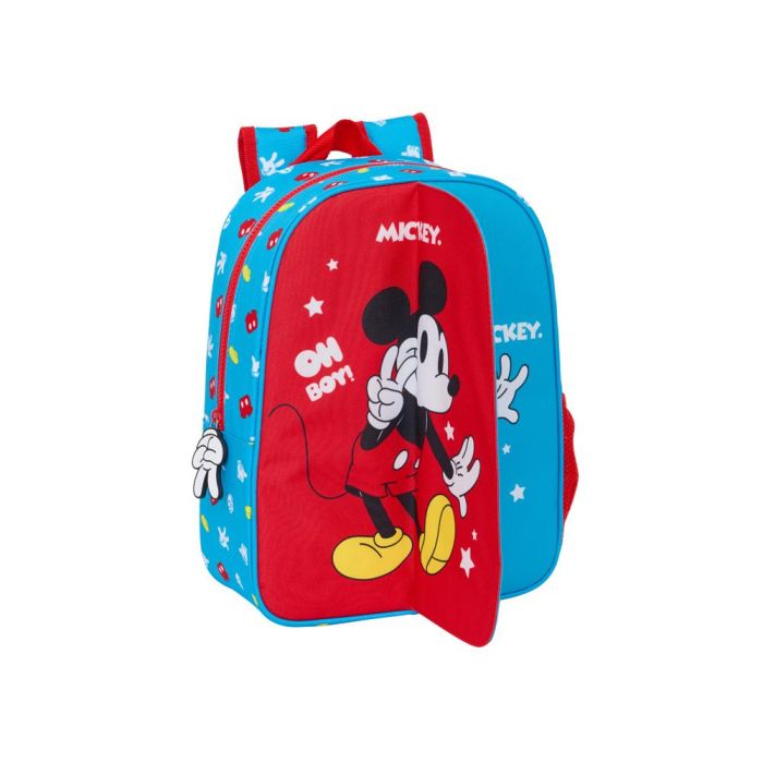 Mochila Escolar Mickey Mouse Clubhouse Fantastic Azul Rojo 26 x 34 x 11 cm 4