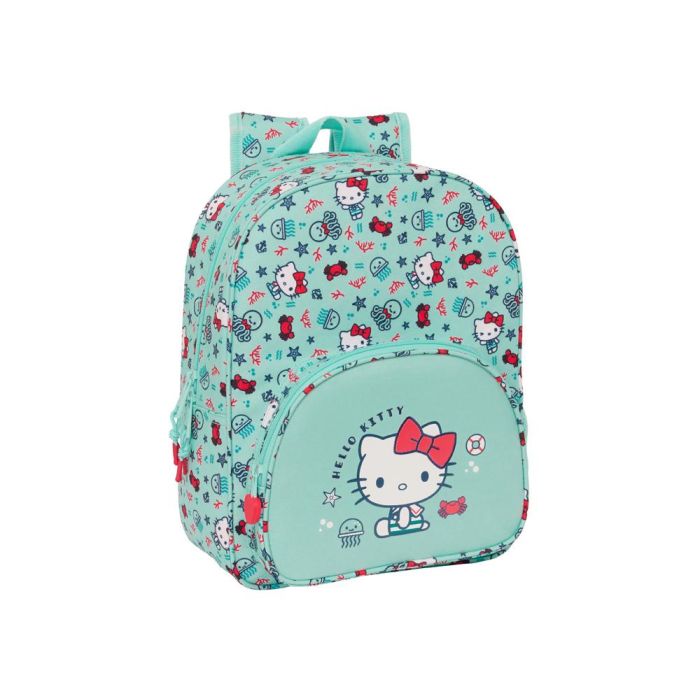 Mochila Escolar Hello Kitty Sea lovers Turquesa 26 x 34 x 11 cm