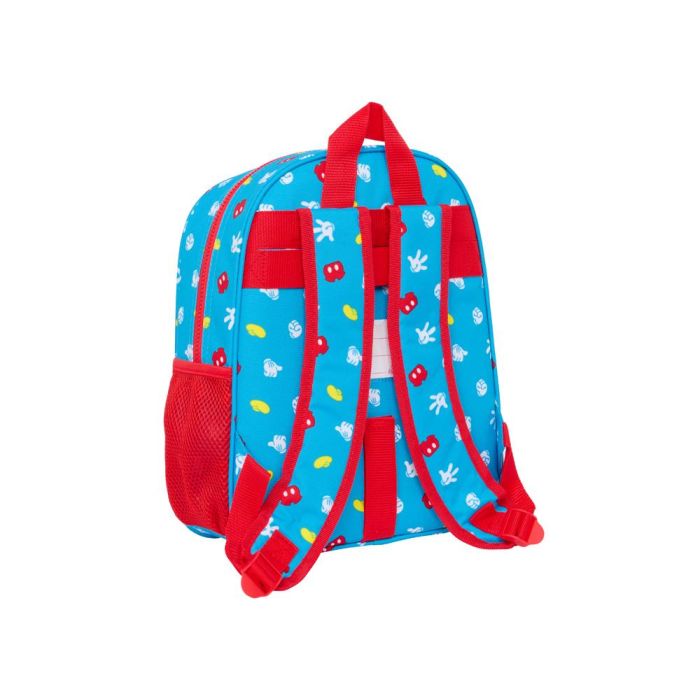 Mochila Escolar Mickey Mouse Clubhouse Fantastic Azul Rojo 28 x 34 x 10 cm 1