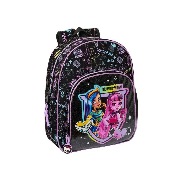 Mochila Infantil Monster High Negro 28 x 34 x 10 cm