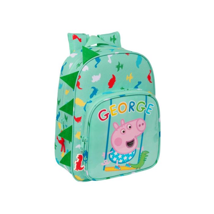 Mochila Escolar Peppa Pig George Menta 26 x 34 x 11 cm