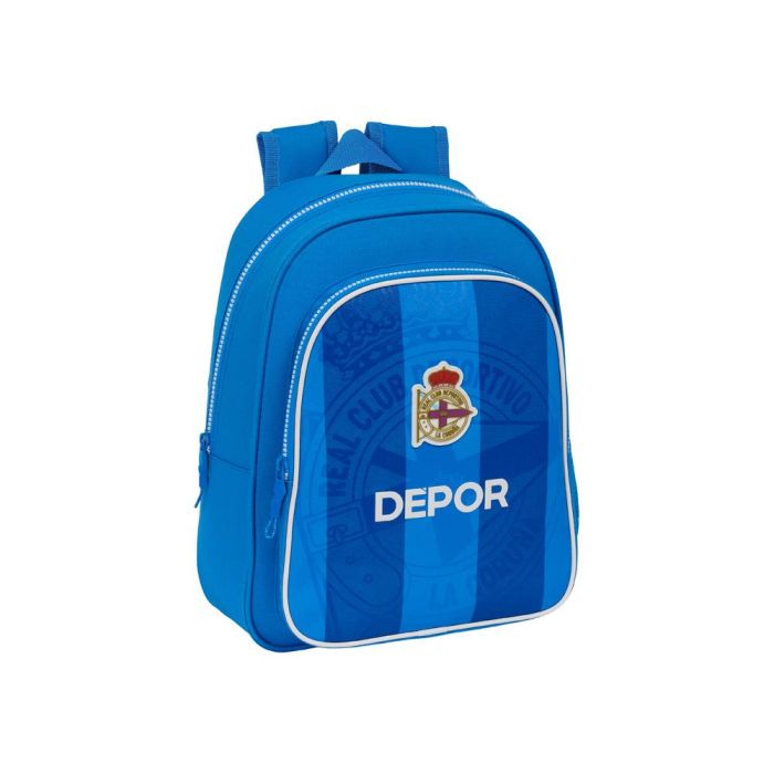 Mochila infantil adapt.carro real deportivo de la coruña 27x33x10cm