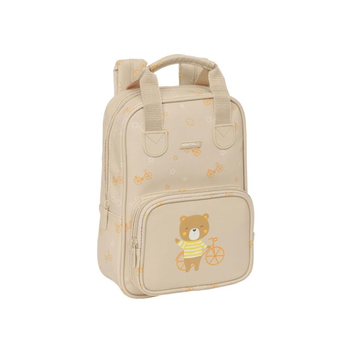 Mochila Infantil Safta Osito Beige 20 x 28 x 8 cm