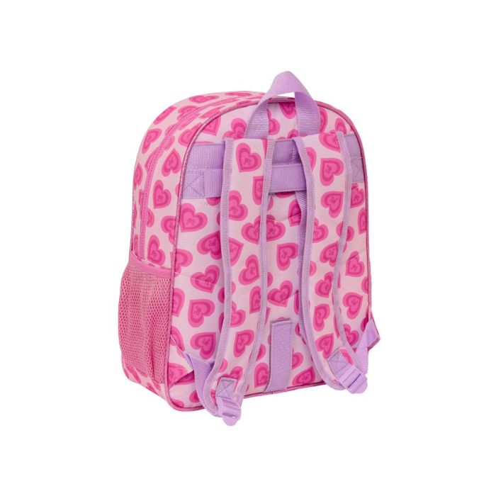 Mochila Escolar Barbie Love Rosa 32 X 38 X 12 cm 2