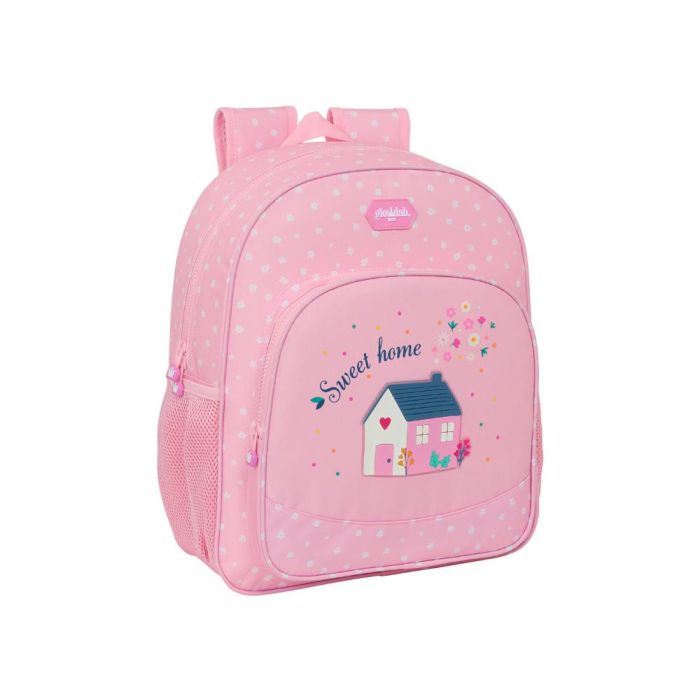 Mochila junior adaptable carro reciclado glowlab kids sweet home 32x38x12 cm