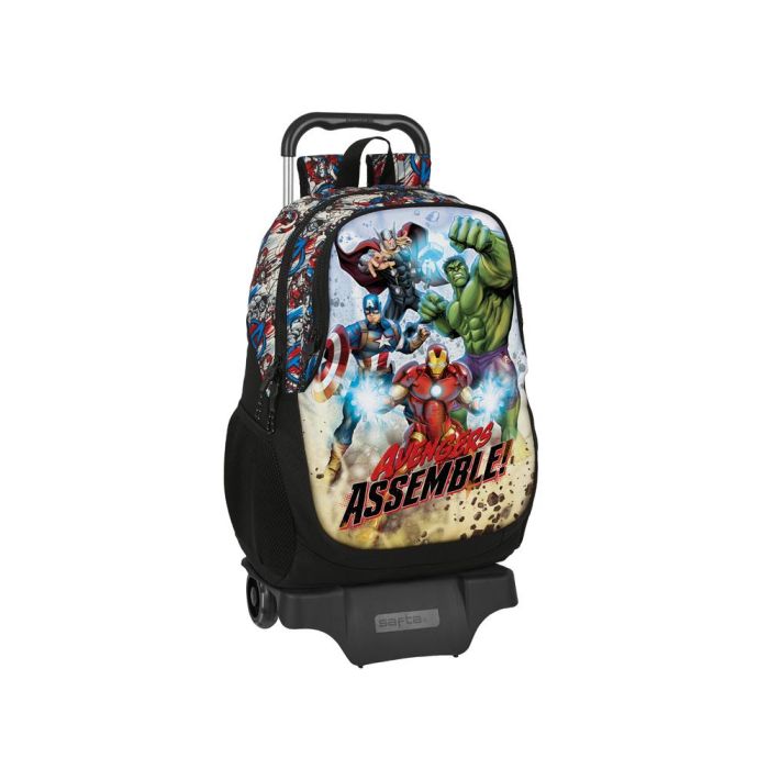 Mochila Escolar con Ruedas The Avengers Forever Multicolor 32 x 44 x 16 cm