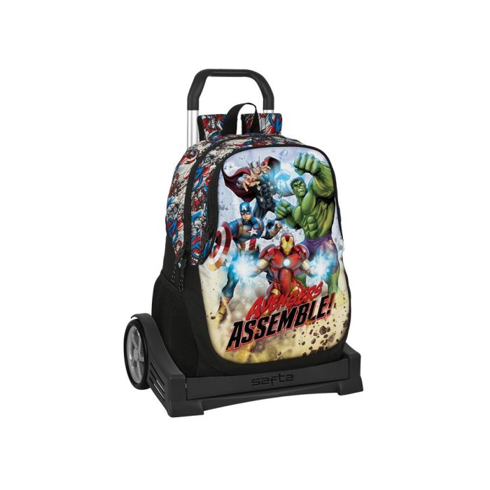 Mochila Escolar con Ruedas The Avengers Forever Multicolor 32 x 44 x 16 cm