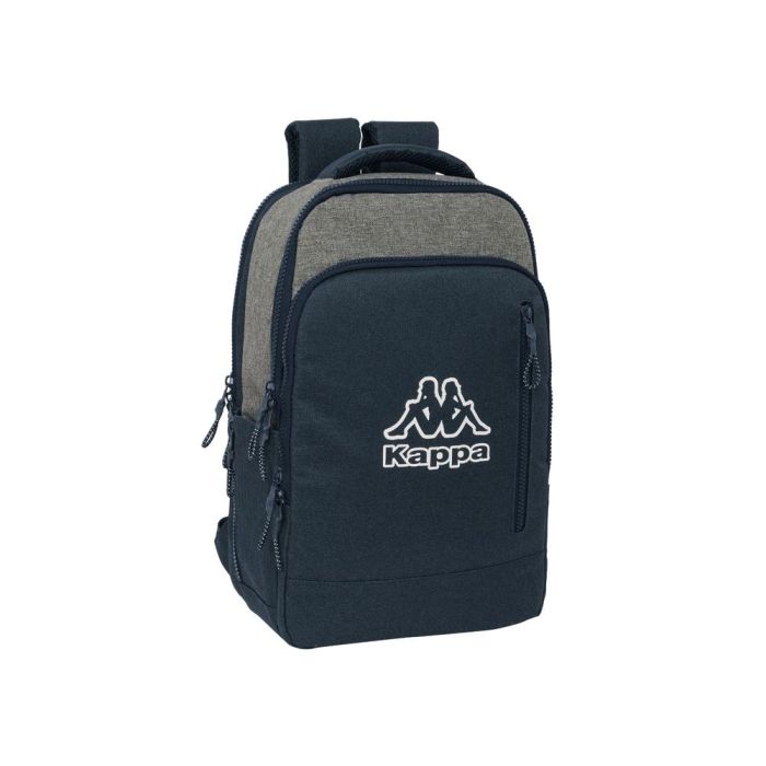 Mochila para Portátil Kappa Dark Navi Gris Azul marino 29 x 44 x 15 cm