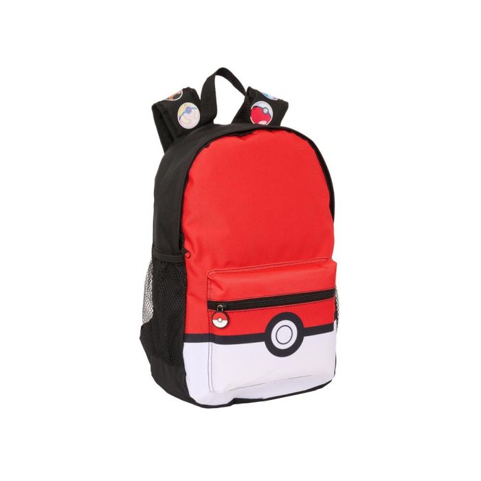 Mochila Escolar Pokémon Negro Rojo 28 x 40 x 12 cm