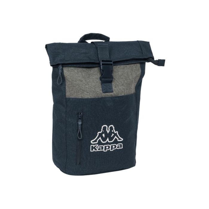 Mochila para Portátil Kappa Dark navy Gris Azul marino 28 x 42 x 13 cm