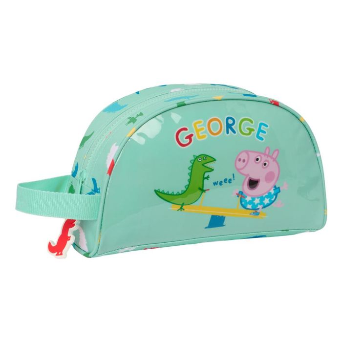 Neceser Escolar Peppa Pig George Menta 26 x 16 x 9 cm