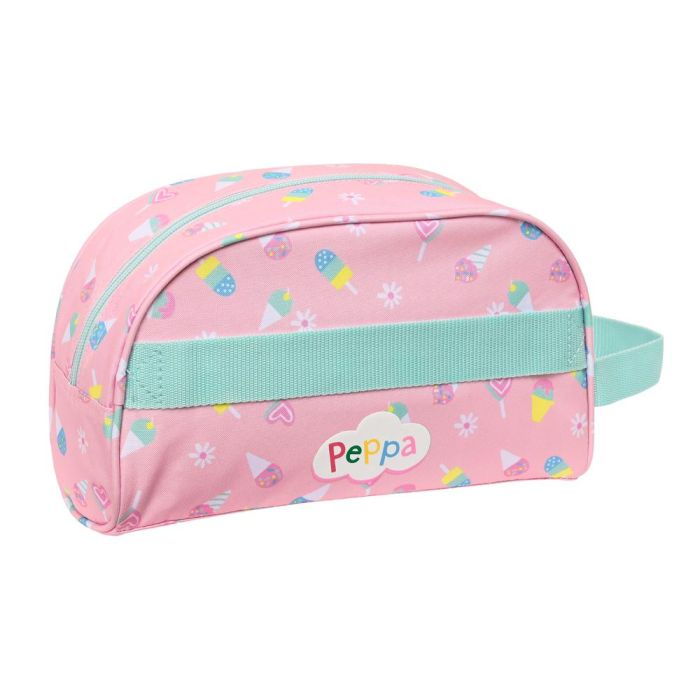 Neceser Escolar Peppa Pig Ice cream Rosa Menta 26 x 16 x 9 cm 1