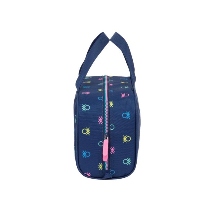 Neceser Escolar Benetton Cool Azul marino 31 x 14 x 19 cm 2