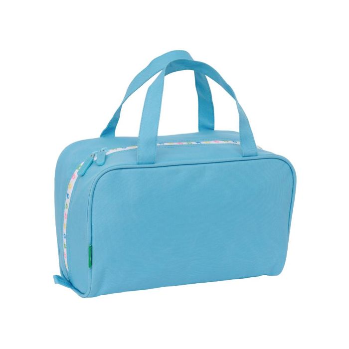 Neceser Escolar Benetton Spring Azul cielo 31 x 14 x 19 cm 1