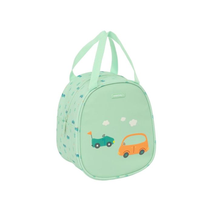 Portameriendas Térmico Safta Coches Verde 19 x 22 x 14 cm