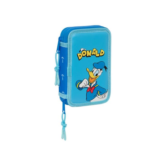 Plumier doble pqño 28 pcs donald infantil 12,5x19,5x4cm